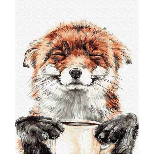 Kedvenc reggeli kávé - Számos kifestő keret nélkül ( 40x50 cm )