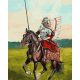 Szárnyas lovag (2) - Számos kifestő keretre feszítve (40x50 cm)