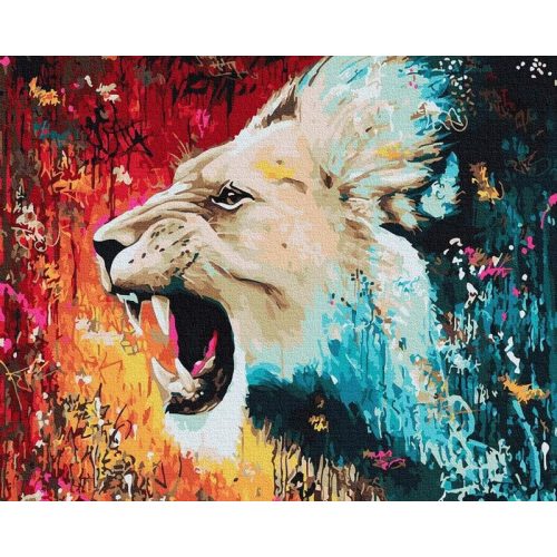 Afrikai visszhang  - Számos kifestő keretre feszítve (40x50 cm)