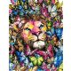 Színes pillangók királya - számfestő készlet, keretre feszítve ( 40x50 cm )