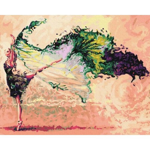 Mesés tánc - Számos kifestő keretre feszítve (40x50 cm)