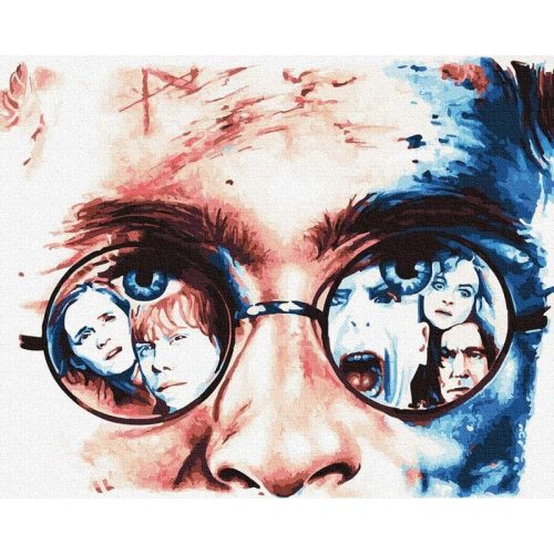 Harry Potter - Számos kifestő keretre feszítve (40x50 cm)