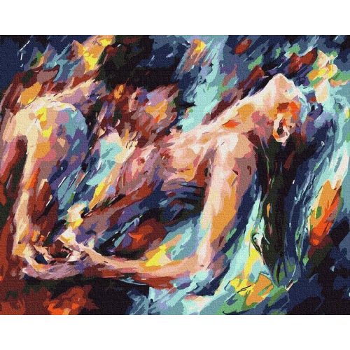 Meztelen ösztön - Számos kifestő keretre feszítve (40x50 cm)