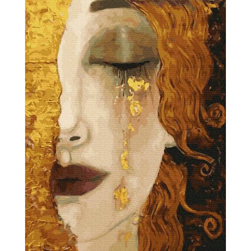 Anne Marie Zylberman - Arany könnyek - számfestő készlet, keretre feszítve ( 40x50 cm )