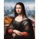 Leonardo da Vinci - Mona Lisa - számfestő készlet, keretre feszítve ( 40x50 cm )