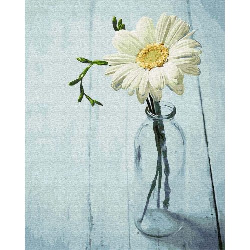 Virág egy kancsóban - Számos kifestő keretre feszítve (40x50 cm)