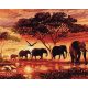 Afrika szelleme - Számos kifestő keretre feszítve (40x50 cm)