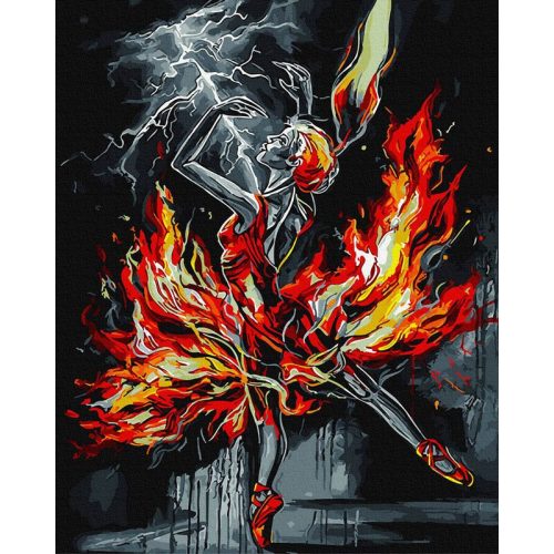 Tüzes balett - Számos kifestő keretre feszítve (40x50 cm)