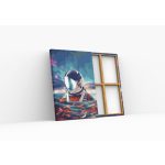 Űrhajós az óceánban - Számos kifestő keretre feszítve (40x50 cm)
