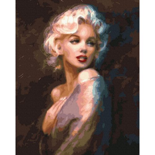 Marilyn Monroe - számfestő készlet, keretre feszítve ( 40x50 cm )