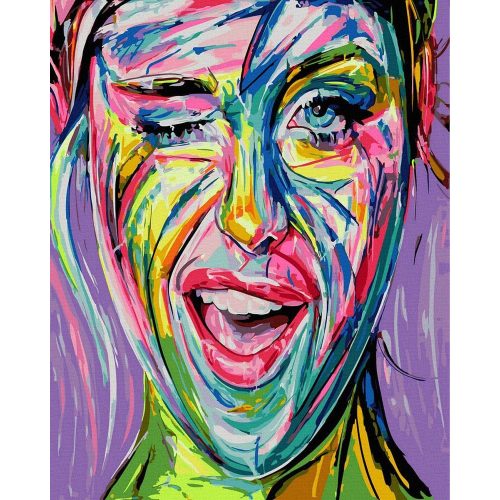 Kacsintás - Számos kifestő keretre feszítve (40x50 cm)