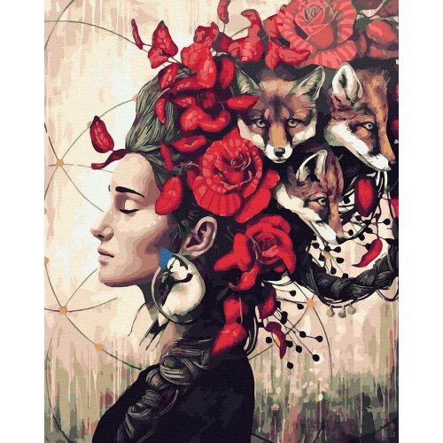 Maszklabda - Számos kifestő keretre feszítve