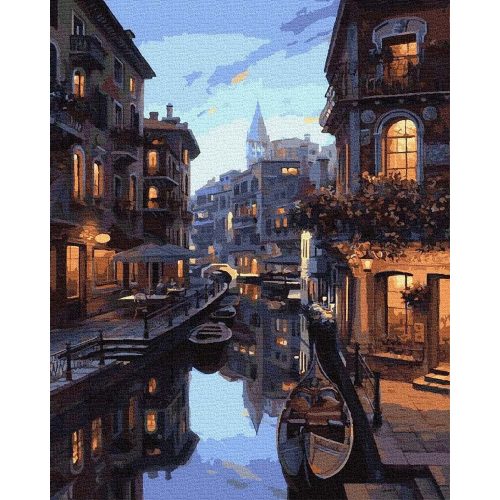 Titokzatos velence - Számos kifestő keretre feszítve (50x65 cm)
