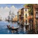 Utazás Velencében - Számos kifestő keretre feszítve (50x65 cm)