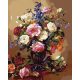 Rózsák vázában - Számos kifestő keretre feszítve (50x65 cm)