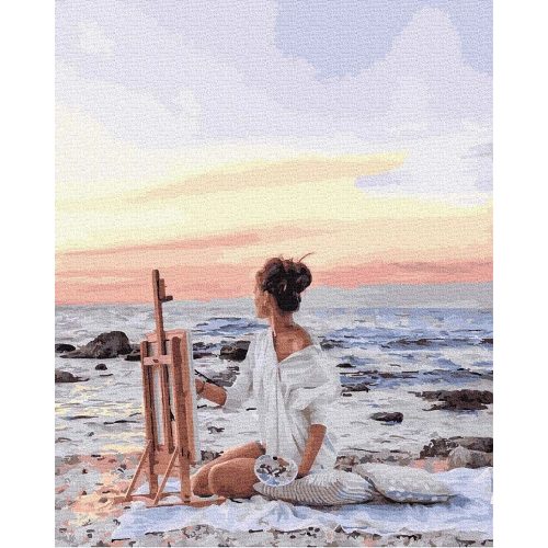 Naprajz - Számos kifestő keretre feszítve (50x65 cm)
