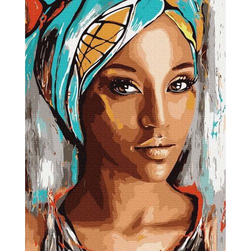 Barna szemek - Számos kifestő keretre feszítve (50x65 cm)