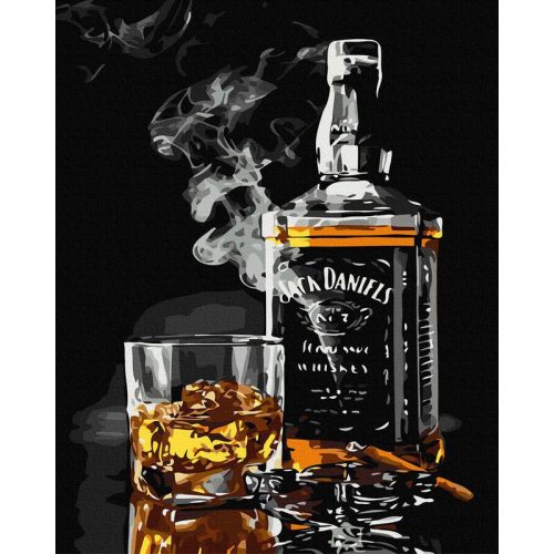 Whiskey - Számos kifestő keretre feszítve (50x65 cm)