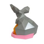 3D figura egér sajttal  - 3D papírmodell