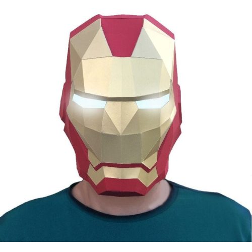 Iron Man maszk - 3D papírmodell