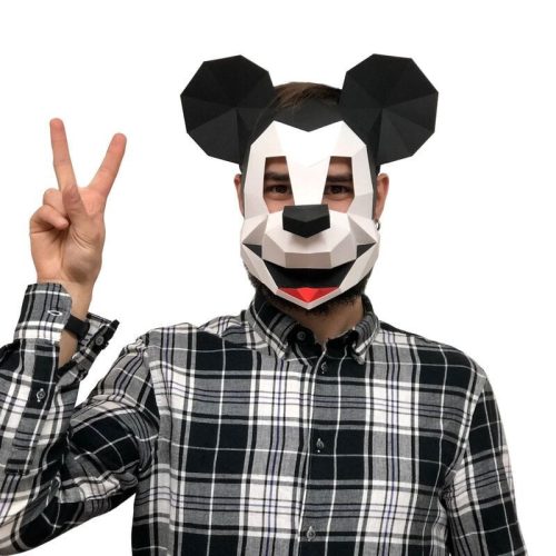 Maszk Mickey Mouse - 3D papírmodell