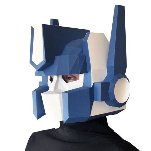 Optimus Fővezér maszk - 3D papírmodell