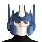 Optimus Fővezér maszk - 3D papírmodell