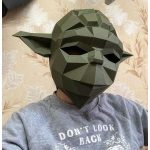 Yoda maszk - 3D papírmodell