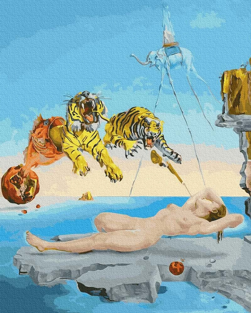 Salvadore Dali - Számos kifestő keretre feszítve (40x50 cm)