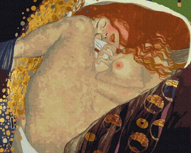 Gustav Klimt 2 - Számos kifestő keretre feszítve (40x50 cm)