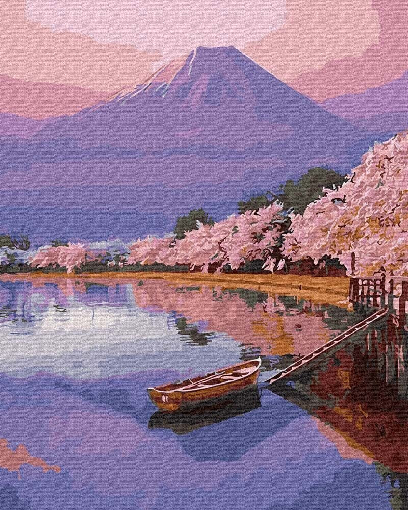 Tavasz Japánban - Számos kifestő keretre feszítve (40x50 cm)