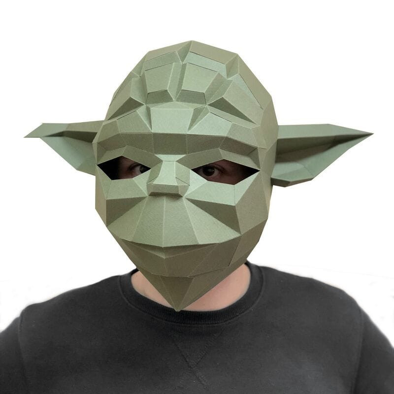 Yoda maszk - 3D papírmodell
